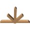 Ekena Millwork Kennewick Timber Gable Bracket, Western Red Cedar, 72"W x 48"H x 5 1/2"D x 5 1/2"F, 16/12 Pitch GBW072X48X0606KEN00SWR - alternate 3